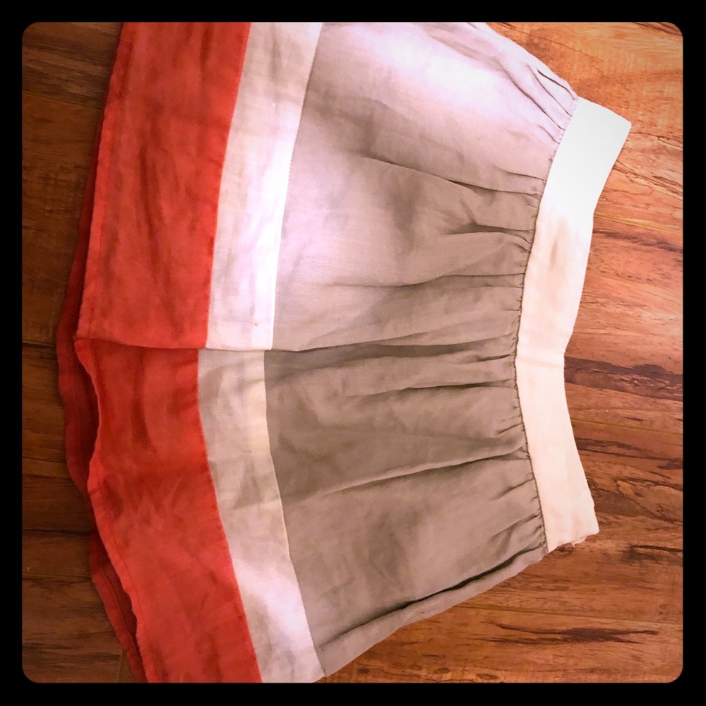 Skirt new. Never worn. 100% cotton